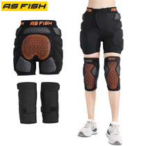 Single-board ski butt pants female wheel skating adults protect skating and prevent falling wearing a male knee pad guard