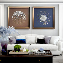 Fire tree silver flower simple beauty high-end restaurant hanging painting large size Nordic living room sofa background wall decorative painting triple