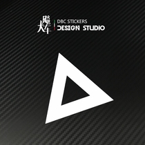 Triangle Safety Caution Sticker Motorcycle Sticker Personality Waterproof Reflective Sticker Appliqua Car Sticker 21