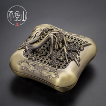 No mountain antique copper incense burner Xuande furnace incense lavender tea ceremony indoor incense machine alloy household sandalwood pan incense burner