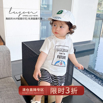 Chen Tai pig L Mom Doraemon A dream newborn baby one-piece dress Xia style printed with a short climb and a short climb