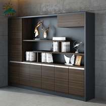 Office cabinet File cabinet Wooden bookcase bookshelf partition cabinet Simple modern lockable locker data cabinet