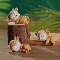 Cute Lucky luck deer wine cabinet decoration decoration decoration living room TV cabinet decoration porch creative home New House housewarming gift