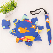 Kindergarten fabric safety soft Frisbee children parent-child outdoor handmade UFO sandbag tail three-piece toy