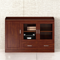 Chairman General Manager Office Original Wood Color Office Document Short Cabinet 1 2 m High Plate Locker Small Cabinet
