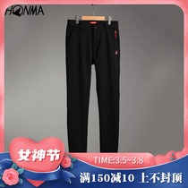 HONMA Golf Clothing Autumn Winter Mens Pants GOLF Thick minimalist 100 lap straight up with suede pants