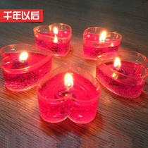  Love-shaped candles Romantic birthday creative courtship confession proposal making surprise decoration props Candlelight dinner