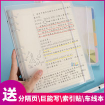 Cornell loose-leaf book a4 detachable loose-leaf book b5 student mind map notebook reading postgraduate entrance examination book super thick shell a5 loose-leaf replacement core English word wrong question grid draft paper