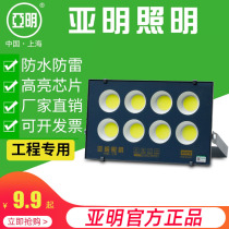 Yaming led floodlight outdoor lamp lighting plant floodlight outdoor lamp waterproof 100W advertising light