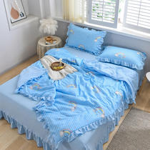 Hipster Air conditioning quilt four-piece summer quilt single student double thin summer quilt