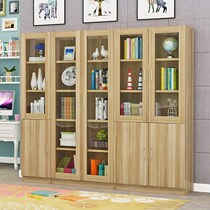 Bookcase Bookcase Bookshelf Bookcase Free Combination Modern Simple Locker With Glass Door Office Enclosure Type