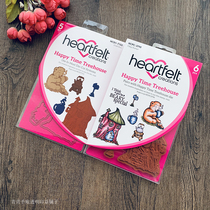 Heartfelt Special Bear Happy Time Treehouse Rubber Stamp Die