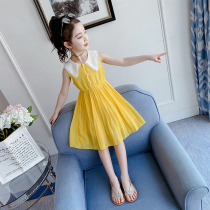 Korean girl dress summer dress 2021 new children Korean version of chiffon childrens dress girl foreign style princess dress