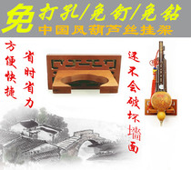 Hulusi ukulele Wall hanger universal wooden adhesive hook bamboo cucurbit wall adhesive hook erhu wooden hook