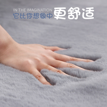 Plush carpet bedroom washable girl bedside blanket imitation rabbit hair living room Non-falling mat long wool window blanket
