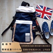 Navy sailor wind Zu and Jim jules et jim lightweight Japanese street backpack backpack