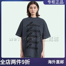 (Official website spot) WE11DONE 21SS summer barrage letter LOGO short-sleeved loose mens and womens T-shirts of the same style