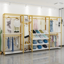 Clothing Store Show Rack Floor Type Iron Art Double and womens clothing Clothing Clothes Hanger Mother & Baby Shop Childrens Clothing Shelves Display Shelf