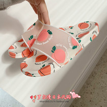 Japanese GP Slippers Women Summer Cute Girls Heart Home Indoor Outdoor Wear Non-slip Transparent Jelly Sandals