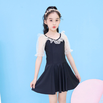 New summer children swimsuit female one-piece dress student girl girl Princess CUHK Swimsuit Beach Swimsuit