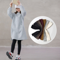 2021 spring and autumn clothes big girls Cotton Fashion outside wear leggings middle and big children slim Joker trousers autumn childrens clothing