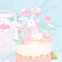 Stars love clouds birthday cake decoration plug-in Korean version of small fresh ins net red popular new ornaments