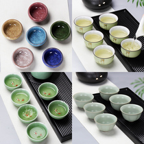  Purple sand ceramic small teacup 6 tea cups Kung Fu tea set office household simple tea cup tea cup tea cup tea cup tea cup tea cup tea cup tea cup tea cup tea cup tea cup