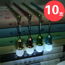 Creative children learning stationery small gifts batch primary and secondary school students gift Christmas prize glowing light bulb gel pen