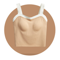 Ice wire indentation crane hanging vest with chest cushion a piece of chest wrapped underwear design sensitive wear clothes colour