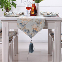 American table flag modern simple light luxury pastoral flowers Korean TV cabinet coffee table decorative cloth medium bed flag