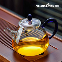 Creator Mini Kung Fu Small Teapot Heat Resistant Glass Kung Fu Tea Set Filter Tea Maker Transparent Bubble Teapot Teapot