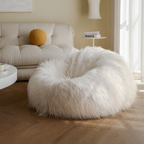 MRLAZY beach wool bean bag bag lazy sofa comfortable plush small sofa lamb hair lazy chair bedroom recliner