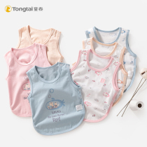 Tongtai baby apron male treasure female treasure summer cotton belly protection thin section breathable vest type apron half back clothing