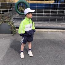 Meal Little Fan Dress Homemade 2019 Spring Summer Fluorescent Color Splicing Quick Dry Waterproof Sunscreen Shorts Suit Tide