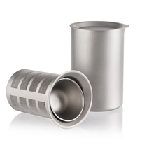 Pure Titanium Gongfu tea pot Pure titanium filter Single tea maker Outdoor portable tea set Teapot travel tea cup