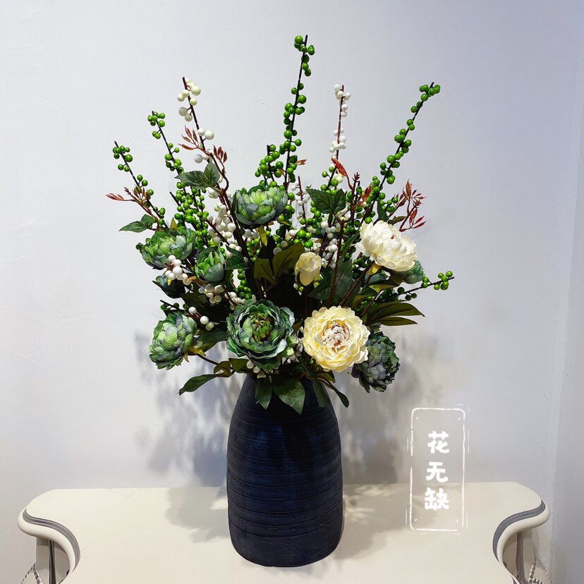 Simulation Flowers Fake Flowers Hotel Lobby Front Desk Villa mall Living room Pendulum NTU Beam Upscale Light Extravagant Decoration Flowers Chinese