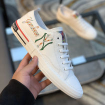2022 Fall New Genuine Leather Breathable NY Small White Shoes Men Shoes European Station Tide Cards INS Sports Casual Board Shoes
