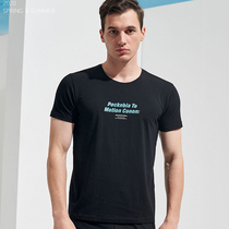 2020 Summer new short sleeve T-shirt mens round neck clothes printing trend fashion brand mens summer half sleeve T-shirt