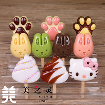 New custom simulation handmade cartoon popsicle ice cream stimulating food food model sample display fake dishes