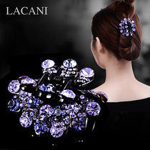 Hairpin grab clip female back of the head hair card Korean temperament rhinestone plate hair large mother hair grab clip hair ornament