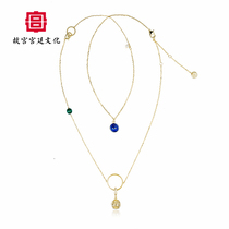 Forbidden City Birthday Gift necklace female to give girlfriend sterling silver choker jewelry museum cultural and creative jewelry light luxury minority