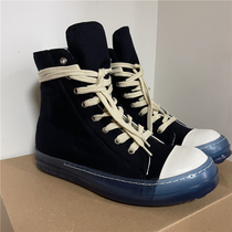 Ro canvas shoes DS transparent heel shoes hundred and sports casual female with high street couple slap shoes wear resistance