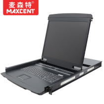 MAXCENT 1 port KVM switcher single port 17 inch LCD USB rack LCD four-in-one multi-computer switcher ML-8701