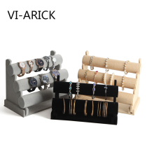 VI-ARICK flannel single-layer three-layer bracelet shelf display rack Jewelry display rack Watch bracelet shelf