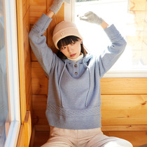 omont egg tarts back home retro cap garb sweater womens autumn and winter days with lazy wind and flat knit sweaters
