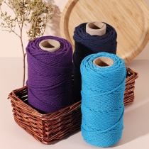 Color cotton rope handmade diy woven rope thick edging edge rolling binding absorbent cotton thread hanging rope rope