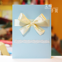 Ai Qing hand He A4 super large greeting card Mothers Day graduation three-dimensional card high-end birthday anniversary condolences photo customization