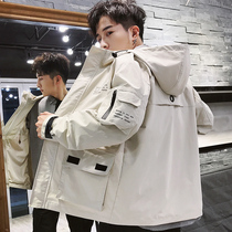 Mens Jacket 2021 Spring New Korean Fashion Spring Clothes Boys Tide Brand Spring and Autumn Popular Joker Jacket