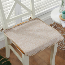 Cotton and linen dining table chair cushion set winter cushion cushion cushion integrated chair office sedentary butt cushion fart cushion