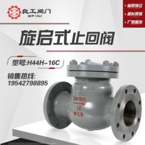 Shanghai Qinghai valve H44H 16C carbon cast steel flange rotary check valve DN65